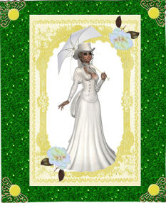 Elegant Lady in White by Jan Barcelo
