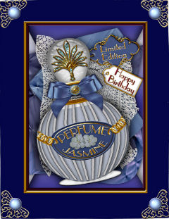 Jasmine Perfume Birthday A4 Picture Sheet by Jan Barcelo