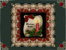 Festive Scroll and Candle by Jan Barcelo