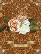 Vintage Tea Embossed Glitter Pattern A4 Backing Paper by Jan Barcelo