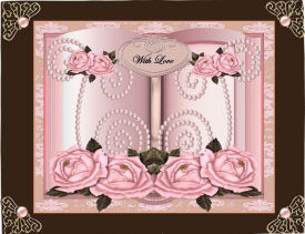 Beautiful Roses Book with Love, Pearls by Jan Barcelo