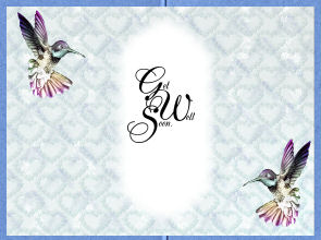 Love Birds Gatefold Insert by Jan Barcelo