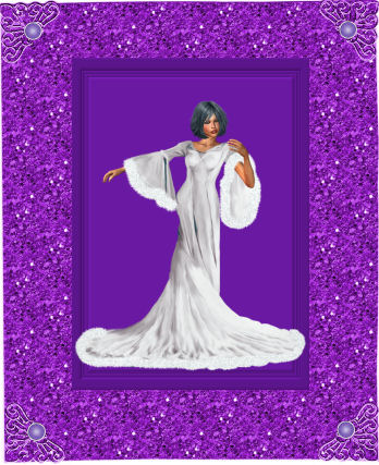 Bevelled Edged Blank Card Front (purple) by Jan Barcelo