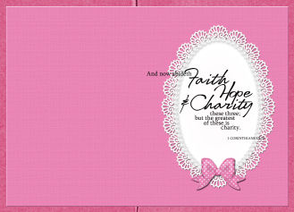 A5 Pearls and Lace Card Front or Insert by Jan Barcelo