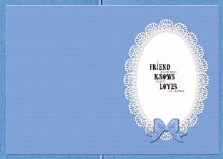 A5 Pearls and Lace Card Front or Insert by Jan Barcelo