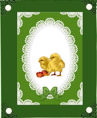A4 Pearls and Lace Card Front by Jan Barcelo
