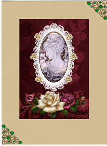 Cameo in Cream and Purple by Jan Barcelo