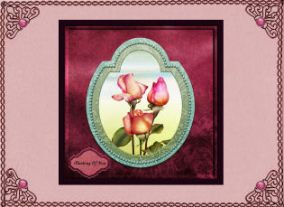 Rose Cluster Card Front by Jan Barcelo