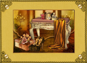 Boudoir 2 Fancy Edge Faux Envelope Card by Jan Barcelo