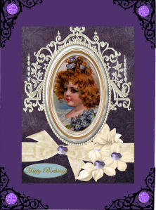 Special Vintage Girl in Bleu by Jan Barcelo