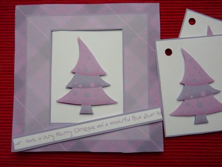 Funky Christmas Tree Pink by Jan Plimmer