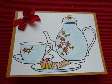 Tea and Cakes and Tea and Cookies Digi Stamps by Jan Plimmer