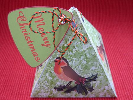 Robin in the Holly Triangle Box by Jan Plimmer
