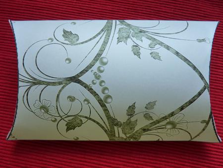 Green Floral Explosion Pillow Gift Box by Jan Plimmer