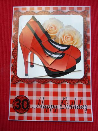 Red High Heels 18th 21st 30th Birthday by Jan Plimmer