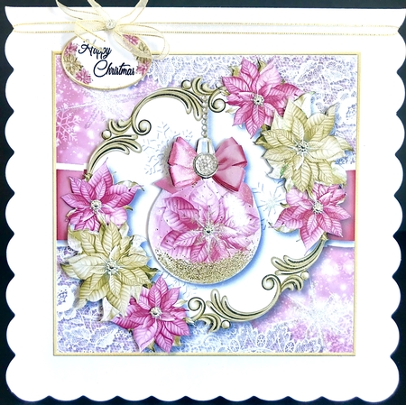 Poinsettia Bauble Bumper Kit 2 by Jan Salisbury