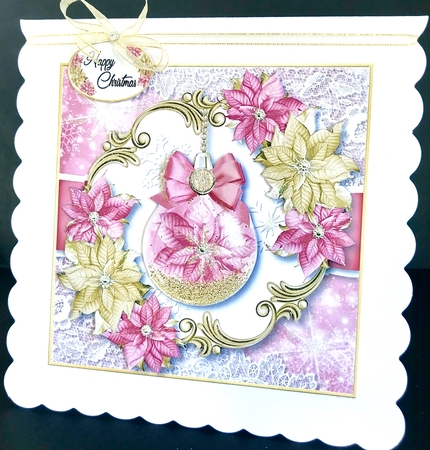 Poinsettia Bauble Bumper Kit 2 by Jan Salisbury