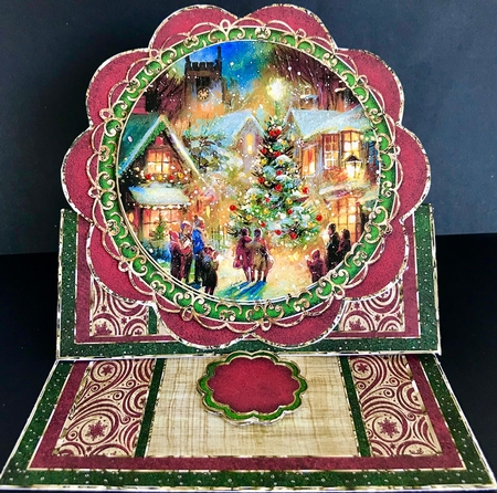 MERRY CHRISTMAS EASEL DECOUPAGE MINI KIT by Jan Salisbury