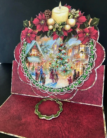 MERRY CHRISTMAS EASEL DECOUPAGE MINI KIT by Jan Salisbury
