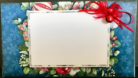 Christmas Floral Money Card-2 by Jan Salisbury