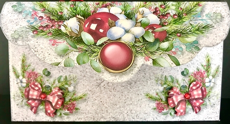 Christmas Floral Money Card-3 by Jan Salisbury