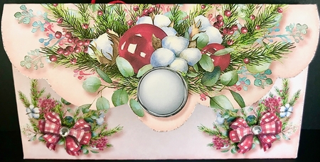 Christmas Floral Money Card-4 by Jan Salisbury
