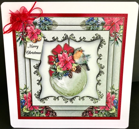 Christmas Robin Bauble Mini Kit by Jan Salisbury