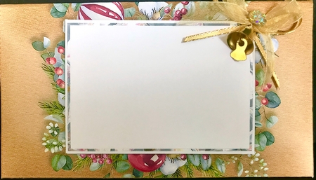 Christmas Floral Money Card-7 by Jan Salisbury