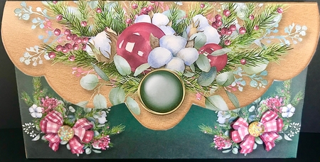 Christmas Floral Money Card-7 by Jan Salisbury