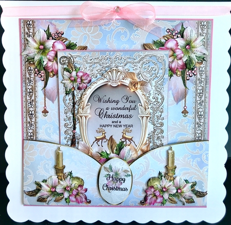 Amaryllis Christmas Pocket Card Mini Page Kit by Jan Salisbury