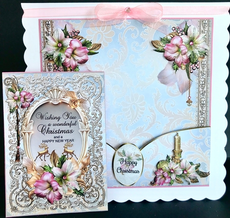 Amaryllis Christmas Pocket Card Mini Page Kit by Jan Salisbury