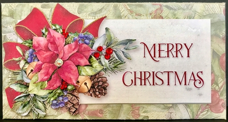 Poinsettia Money Envelope by Jan Salisbury