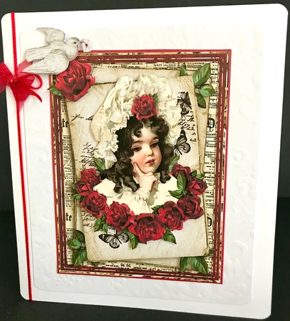 ROSE GIRL - DECOUPAGE MINI KIT by Jan Salisbury