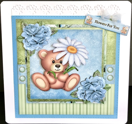 Mini Kit Cute Birthday Teddie by Jan Salisbury