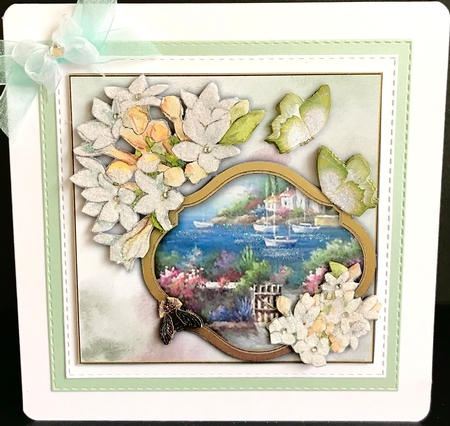 Border Birthday Greeting - Stephanodis by Jan Salisbury
