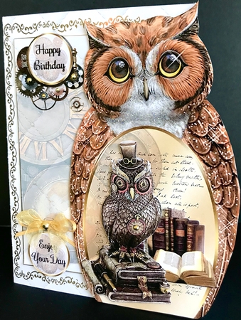 Owl Shaped Male Mini Page Kit by Jan Salisbury
