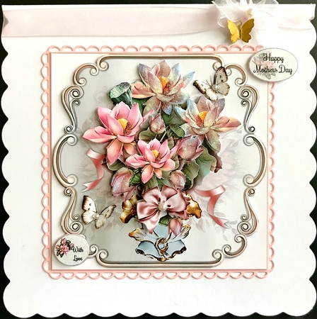 Lotus Vase Mini Page Kit  by Jan Salisbury