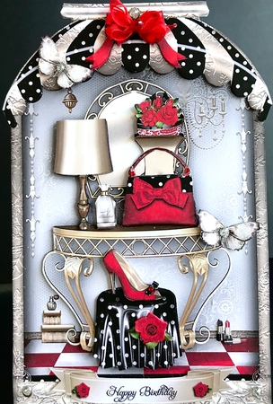 Bumper Kit of Boutique Shaped Shabby Chic Cards by Jan Salisbury