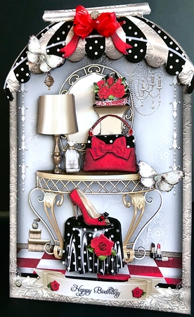 Bumper Kit of Boutique Shaped Shabby Chic Cards by Jan Salisbury