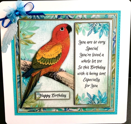 Parakeet Birthday Mini Kit by Jan Salisbury