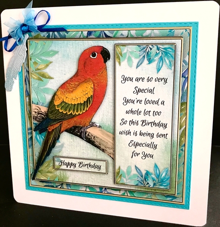 Parakeet Birthday Mini Kit by Jan Salisbury
