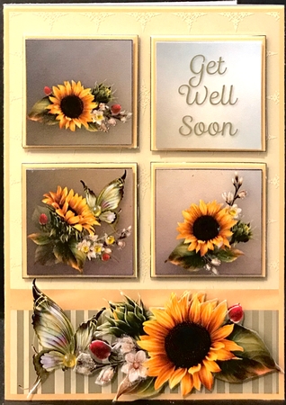 Sunflower Season - Squares Card Mini Kit by Jan Salisbury