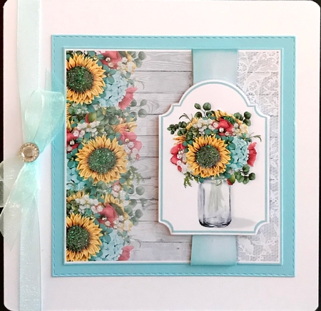 Mason Jar of Flowers 1 by Jan Salisbury