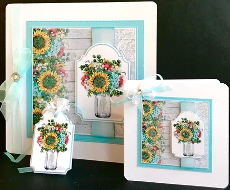Mason Jar of Flowers 1 by Jan Salisbury