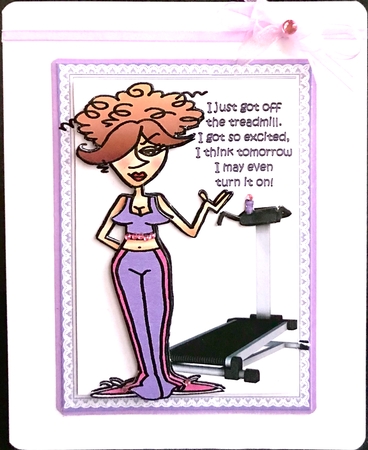 Rita on the treadmill mini kit by Jan Salisbury