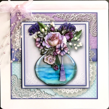 Rose Floral Vase by Jan Salisbury