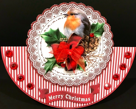 Robin Redbreast rocker card by Jan Salisbury