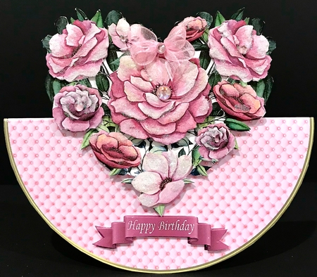 Heart of Flowers rocker card by Jan Salisbury