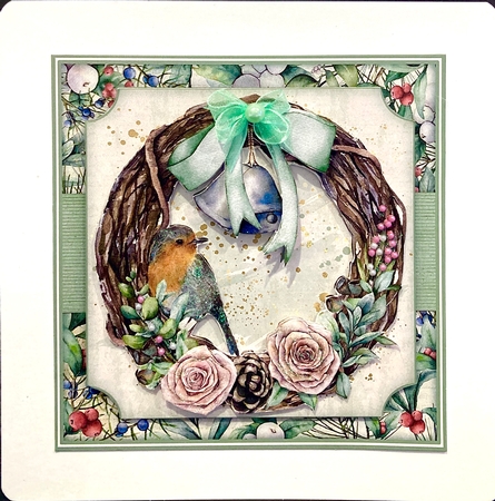Robin Rose Wreath Mini Kit by Jan Salisbury