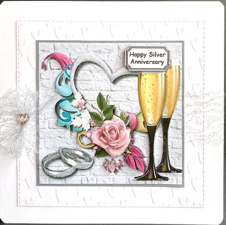 Happy Silver Wedding Anniversary by Jan Salisbury